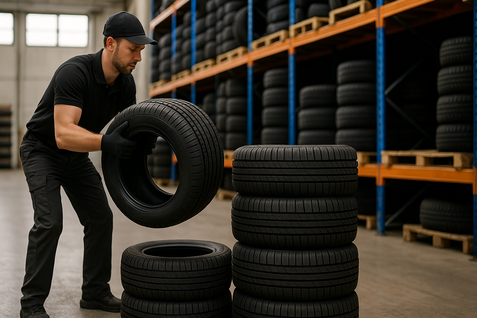 Сезонное хранение комплекта шин